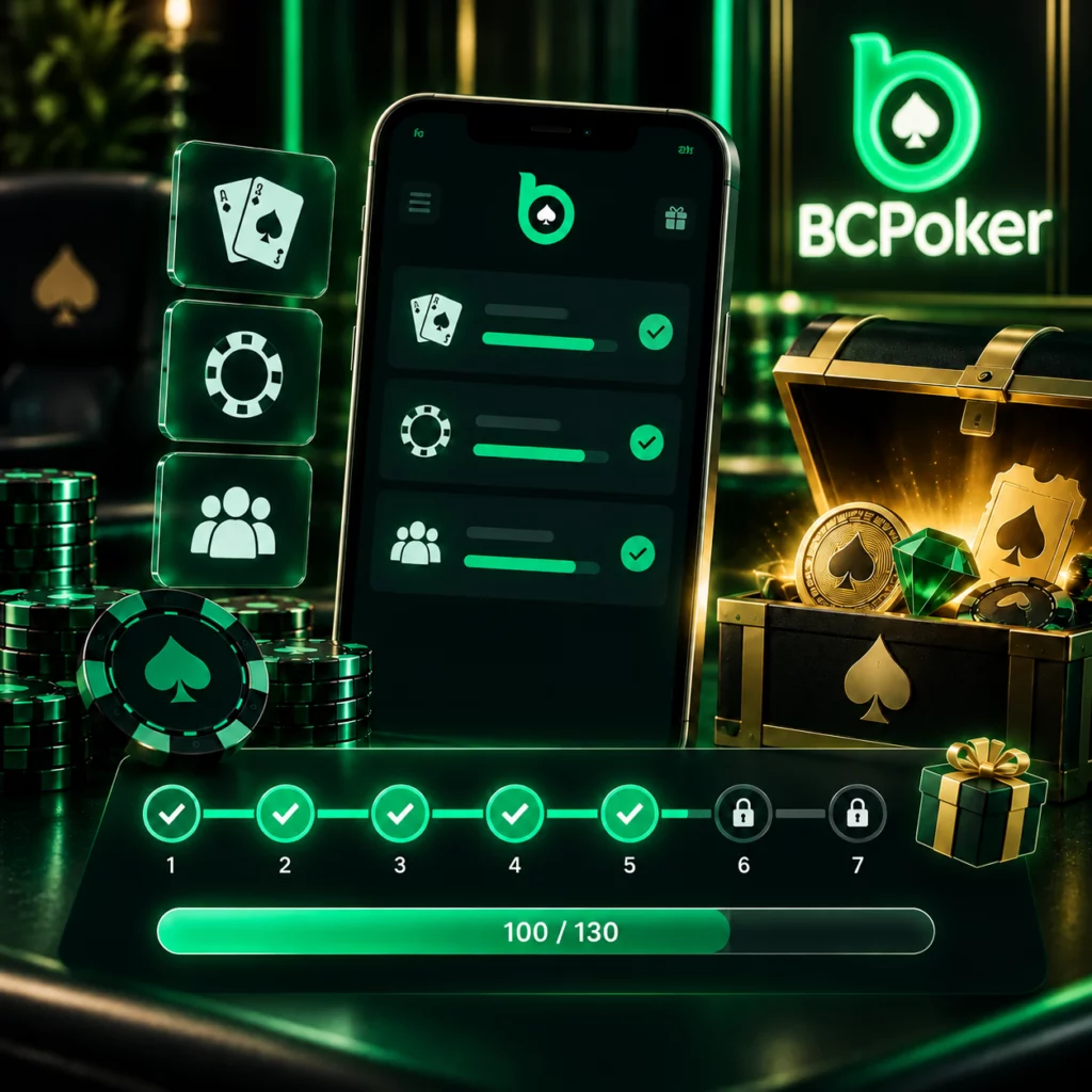 BCPoker seven day newcomer missions