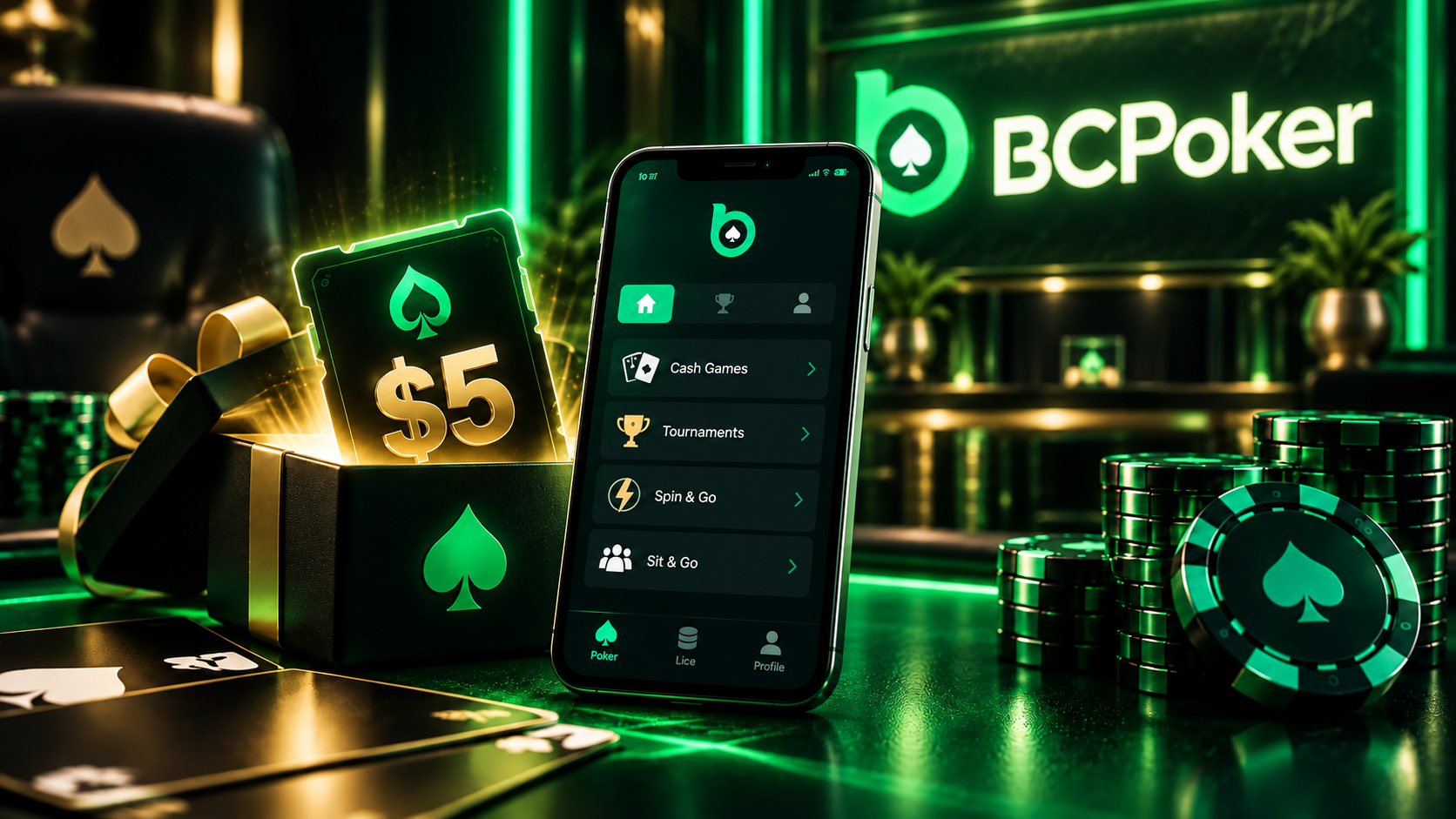 BCPoker no deposit bonus signup