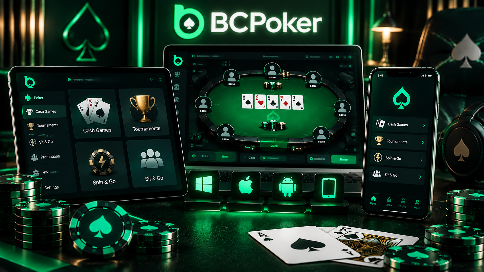 BCPoker account sync across devices